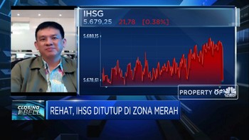 Rehat Sejenak, IHSG Ditutup di Zona Merah