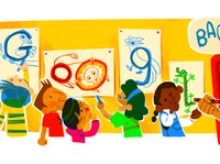 Tino Sidin Muncul di Google Doodle Pada Hari Guru Nasional