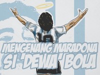 Good Bye Legend! Maradona Sang 'Gol Tangan Tuhan' Telah Pergi