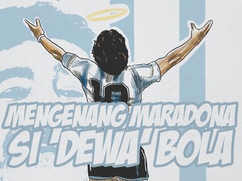 Good Bye Legend! Maradona Sang 'Gol Tangan Tuhan' Telah Pergi