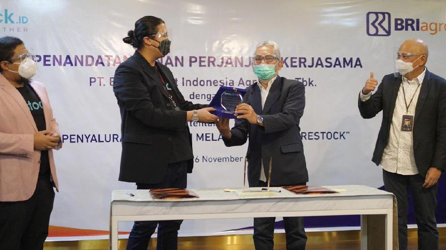 Penandatanganan PKS BRI Agro - Restock (Dok. BRI Agro)