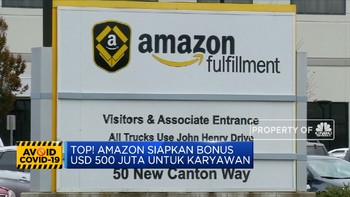 Mantap! Amazon Siapkan Bonus USD 500 Juta untuk Karyawan