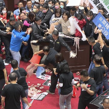 Ricuh Impor Babi AS, Wakil Rakyat Taiwan Lempar Daging Babi!