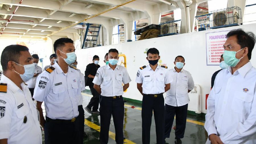 Kunjungan kerja ke PT. ASDP (Persero) Sorong,  Kepala BPH Migas Dorong Penggunaan LNG untuk Kapal. (Dok.Ist)