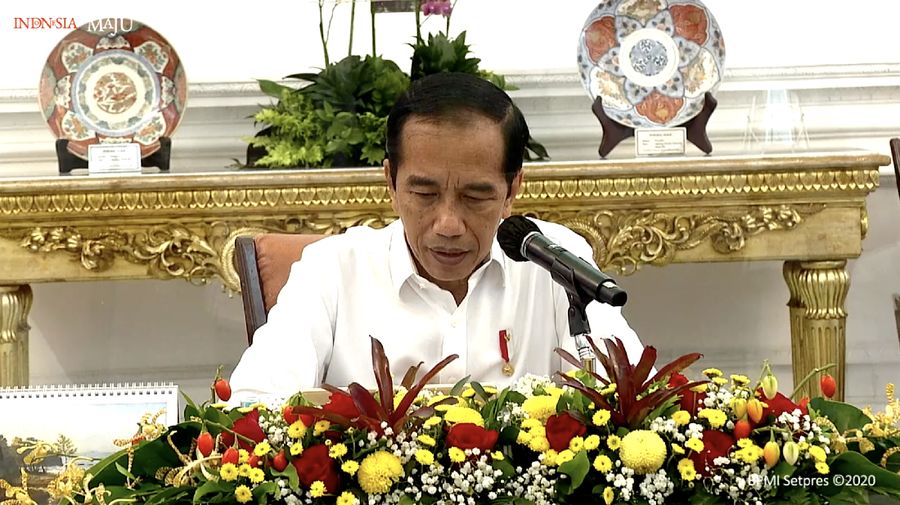 Ratas Laporan Komite Penanganan Covid-19 dan Pemulihan Ekonomi Nasional, 30 November 2020 (Tangkapan Layar Youtube Sekretariat Presiden)