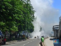 Ada Ledakan & Asap Mengepul di Pom Bensin MT Haryono
