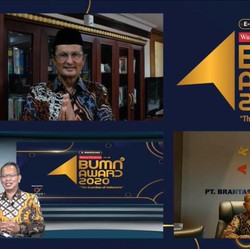 Brantas Abipraya Kantongi 2 Penghargaan dari BUMN Award 2020