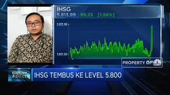 Ditutup Menguat, IHSG Tembus Level 5.800