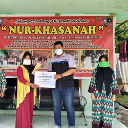 Pertagas Berikan Santunan ke Anak Yatim dan Dhuafa