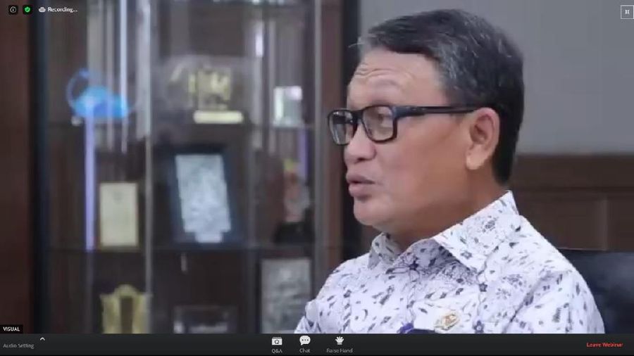 Menteri ESDM Arifin Tasrif dalam sambutan acara 