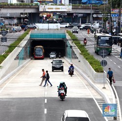 Wusss! Melihat Uji Coba Underpass Senen Extension Tahap Dua