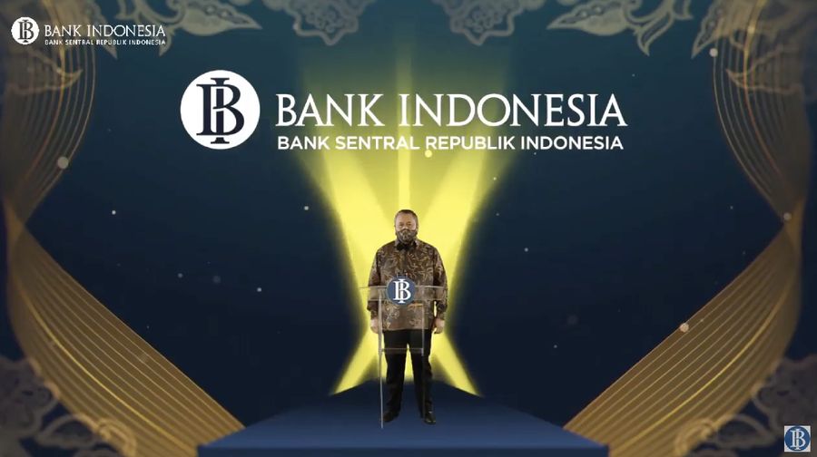 Gubernur Bank Indonesia, Perry Warjiyo dalam Pertemuan Tahunan Bank Indonesia (PTBI) 2020 (Tangkapan Layar Youtube Bank Indonesia)