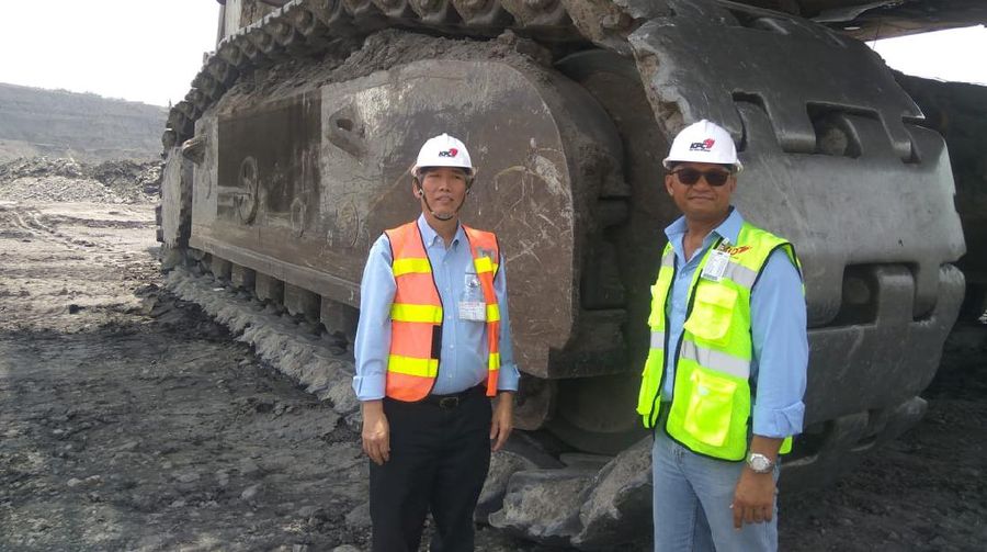 Lo Kheng Hong mengunjungi tambang batu bara PT Bumi Resources Tbk pada 2018 (Dok Pribadi Lo Kheng Hong)