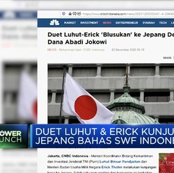 Luhut & Erick Blusukan ke Jepang Bahas SWF Indonesia