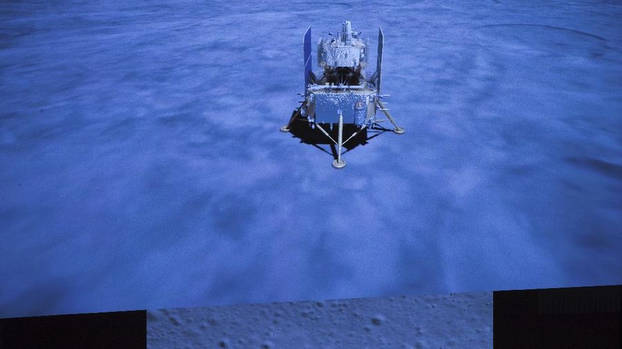 pesawat ruang angkasa Chang'e-5 tiba di bulan