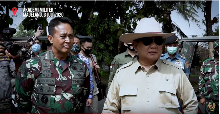 Prabowo Subianto dan Andika Perkasa