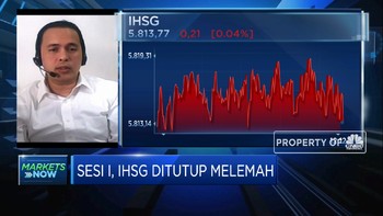 Sesi I, IHSG Ditutup Melemah