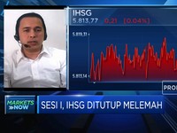 Sesi I, IHSG Ditutup Melemah