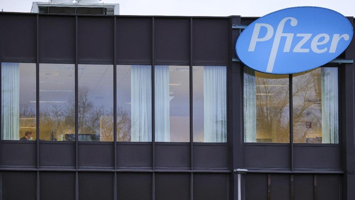 logo Pfizer. AP/Olivier Matthys logo Pfizer. AP/Olivier Matthys