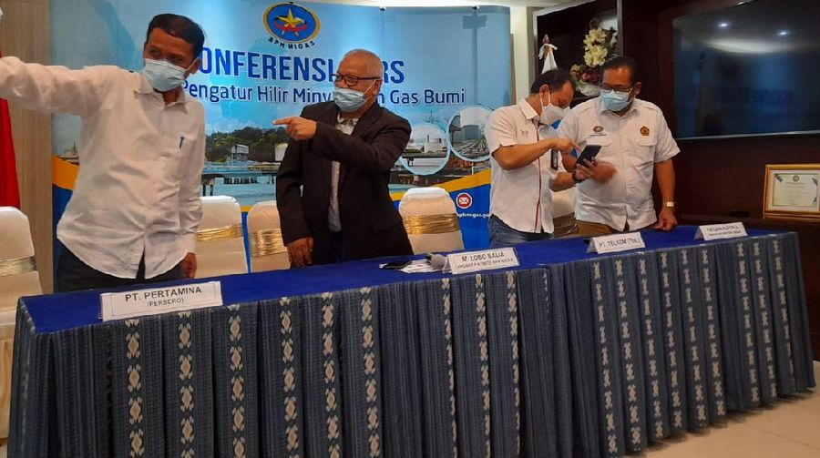 Konferensi Pers BPH Migas (Rahajeng Kusumo)