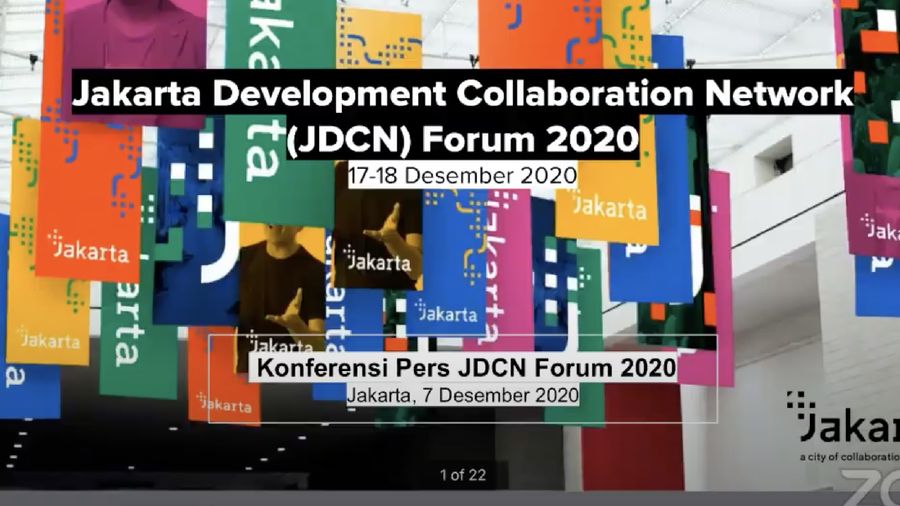 Konferensi Pers JDCN Forum 2020. (Tangkapan layar youtube Pemprov DKI Jakarta)
