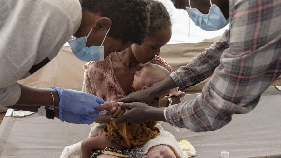 UNICEF bantu anak-anak di Timur Tengah. (AP/Nariman El-Mofty)