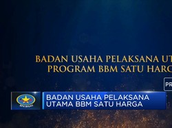 Penghargaan Badan Usaha Pelaksana Utama Program BBM 1 Harga