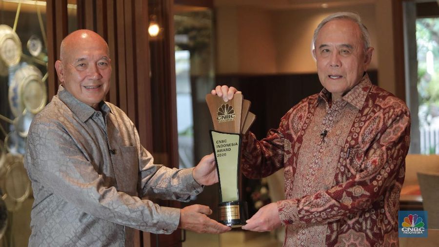 Suasana CNBC Indonesia Award 2020 dengan tema Menyongsong Bangkitnya Ekonomi Indonesia 2021.(CNBC Indonesia/Muhammad Sabki)