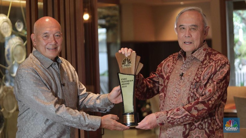 Suasana CNBC Indonesia Award 2020 dengan tema Menyongsong Bangkitnya Ekonomi Indonesia 2021.(CNBC Indonesia/Muhammad Sabki)