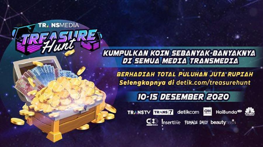 Dalam rangka menyambut Hari Ulang Tahun Transmedia ke-19, akan ada kuis 'Transmedia Treasure Hunt' berhadiah total puluhan juta rupiah. (Foto: Arsip Transmedia)