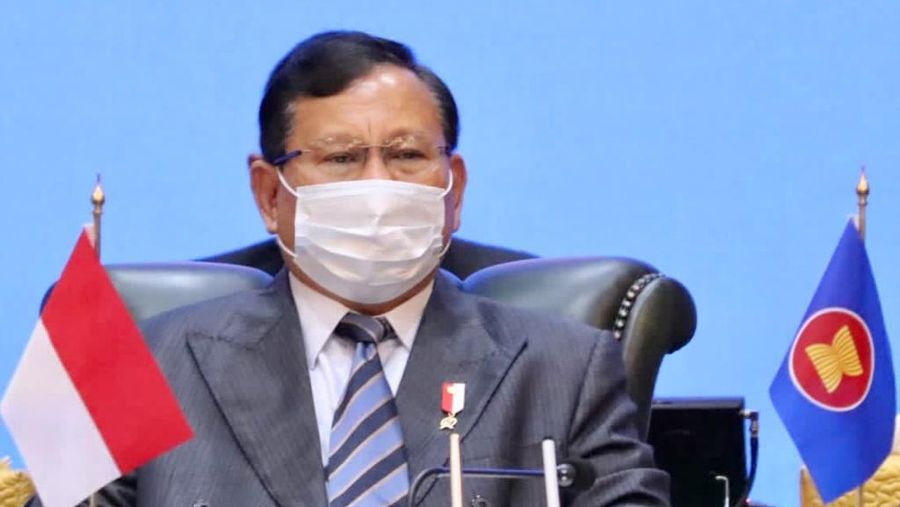 Menhan Prabowo Subianto Hadiri Sidang ADMM ke-14 Secara Virtual. Ist