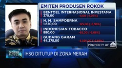 Cukai Rokok Naik, IHSG Ditutup di Zona Merah