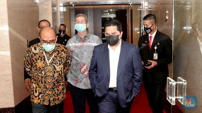 Suasana CNBC Indonesia Award 2020 dengan tema Menyongsong Bangkitnya Ekonomi Indonesia 2021.(CNBC Indonesia/Muhammad Sabki)