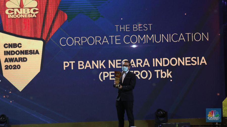 Suasana CNBC Indonesia Award 2020 dengan tema Menyongsong Bangkitnya Ekonomi Indonesia 2021.(CNBC Indonesia/Muhammad Sabki)