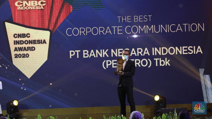 The Best Corporate Communication PT Bank Negara Indonesia (Persero) Tbk. (CNBC Indonesia/Andrean Kristianto)