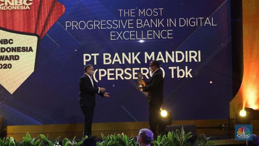 The Best Digitalized PT Bank Mandiri (Persero) Tbk, Darmawan Junaidi Direktur Utama. (CNBC Indonesia/Andrean Kristianto).