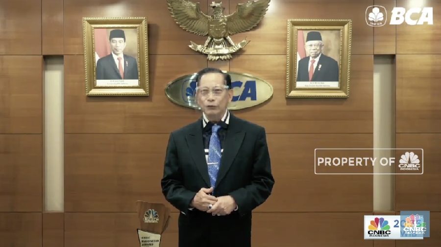 The Most Influential Leader Jahja Setiaatmaja. (Tangkapan layar CNBC TV)