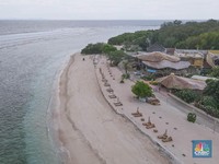 Penampakan Sepi Gili Trawangan Bagai Kuburan Akibat Pandemi
