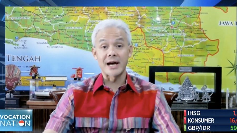 Gubernur Jawa Tengah, Ganjar Pranowo (CNBC Indonesia TV)