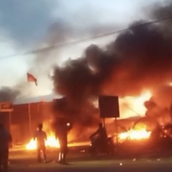 Penampakan Pabrik Nikel yang Terbakar Akibat Amukan Massa
