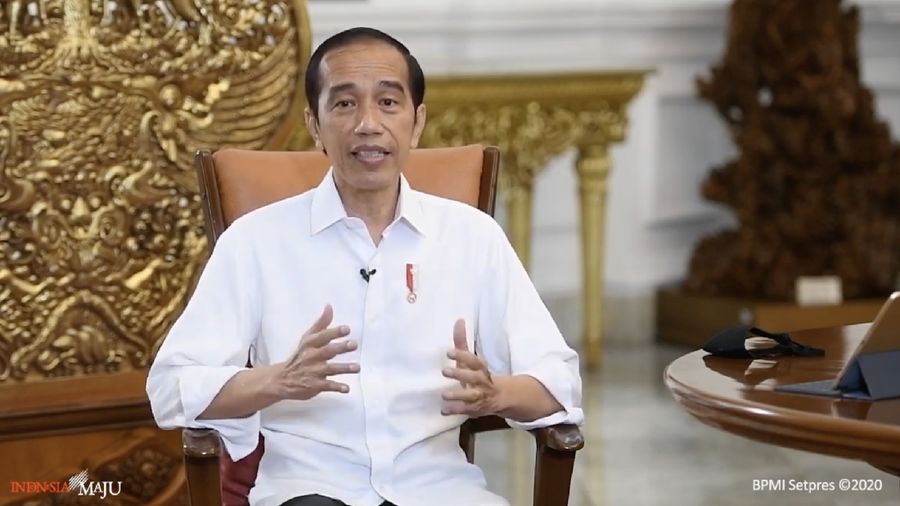 Jokowi Saat Keterangan Pers Presiden RI Vaksin Gratis, Istana Merdeka, 16 Desember 2020