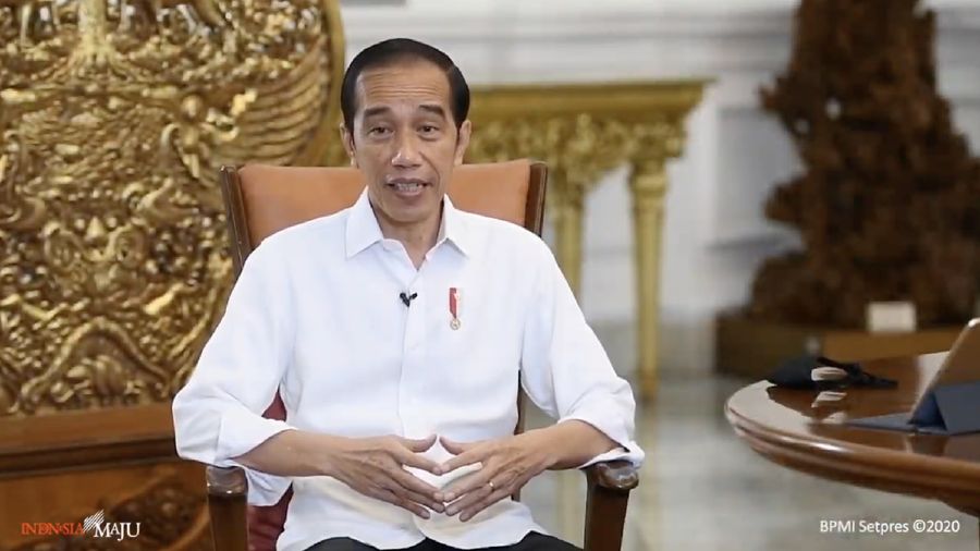 Jokowi Saat Keterangan Pers Presiden RI Vaksin Gratis, Istana Merdeka, 16 Desember 2020
