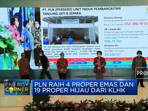 PLN Raih 4 Proper Emas dan 19 Proper Hijau dari KLHK