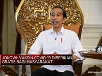 Presiden Jokowi Pastikan Vaksin Covid-19 Gratis!