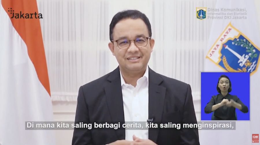 Anies Baswedan di acara acJakarta Development Collaboration Network (JDCN)
