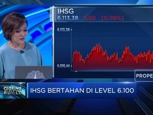 Terkoreksi Tipis, IHSG Bertahan di Level 6.100