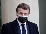 Potret Presiden Macron Sehari Sebelum Positif Covid-19