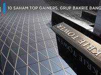 Ini Dia 10 Saham Top Gainers, Grup Bakrie Bangkit