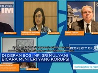 Depan Bos IMF, Sri Mulyani Curhat Mensos Korupsi Dana Corona