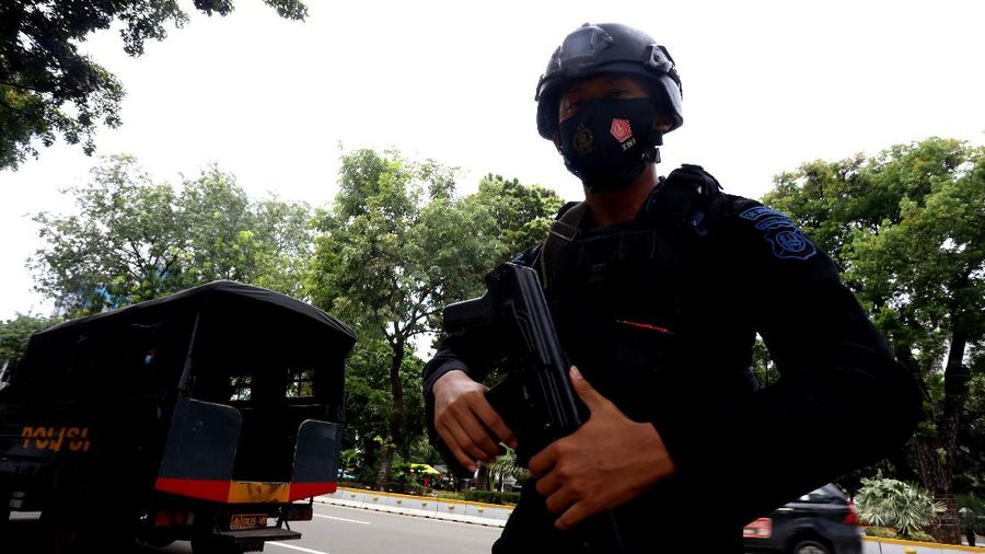 Persiapan Demo 1812, Polisi Gabungan Siagakan 5.000 Personil (CNBC Indonesia/Tri Susilo)